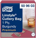 Tork Linstyle Premium 1-laags Bordeauxrood Pochette | 12 stuks