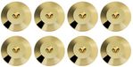 Allecto - Base d'amortissement universelle pour haut-parleur - Doré - 8 Pièces