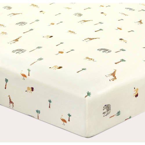 NOUS Kids katoenen kinderhoeslaken (150x70 cm) - ecru