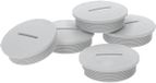 Kalitec 5 stuks G4516210 M16 afdichtpluggen, kunststof, rond, lichtgrijs
