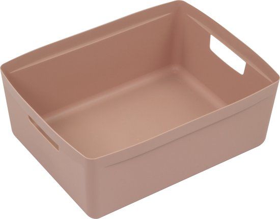 Kangaro Opbergbox - 20 liter - Roze - Rechthoekig