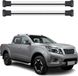 Omtec Omac Barres De Toit En Aluminium Pour Nissan Navara Iii D23 2015-2025 4 Portes – Tüv / Din 75302:2019 – Charge Max 75 Kg – 2 Barres Argent
