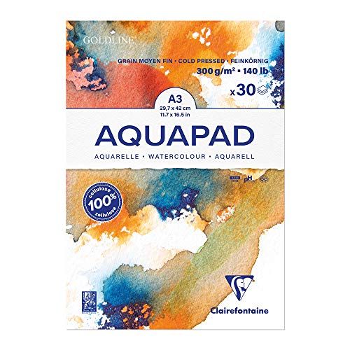 Clairefontaine Goldline Aqua tekenpapier - 29,7 x 42 cm - 300 g - 30 vellen
