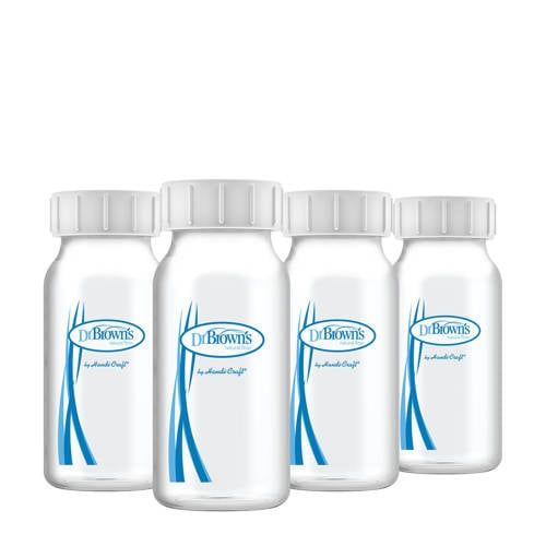 Dr. Brown's Borstvoeding Bewaarflesjes 120 ml Smalle Hals (4 Stuks)