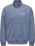 ONLY&SONS - ONSTYSON OVZ LS HALF ZIP HIGH NECK LB - Heren - Truien - L - Katoen/Polyester - Vintage Indigo