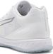 PUMA Accelerate Turbo 4 uniseks handbalschoenen, Grijs/Wit/Zilver, Maat 37,5