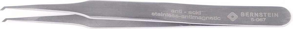 Bernstein Tools for Electronics 5-067 SMD-pincet 12 SA Plat, gebogen 45° 120 mm