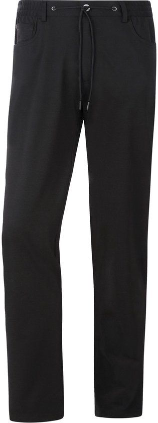 Jan Vanderstorm Heren Broek Met Lage Taille - 58 - Zwart - Plus Size