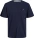 Jack & Jones Jjepaulos Tee Ss Crew Neck Noos Pls T-shirt voor heren, marineblauw, 5XL