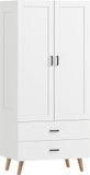 Homcom Kledingkast Spaanplaat 80x54x180cm Natuurlijk hout