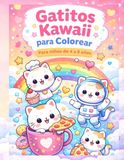 Gatitos Kawaii Gatitos Kawaii para Colorear Para niños de 4 a 8 años
