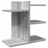 vidaXL Bureau organiser 42x21,5x42 cm bewerkt hout grijs sonoma eiken