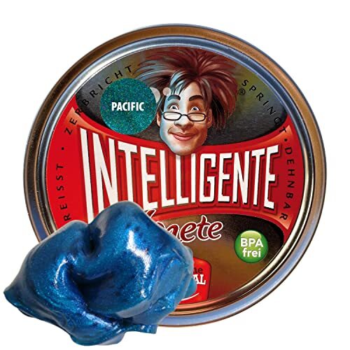 Intelligente Knete - Special - glitter, vloeibaar glas, leuke kleuren (Pacific 80g)