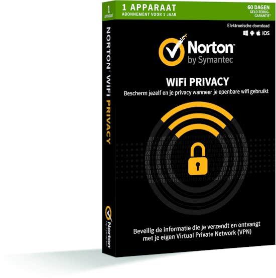 Norton WiFi Privacy - 1 Apparaat - 1 Jaar