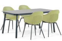 Lifestyle Garden Furniture Lifestyle Lissabon/Tavano 160 cm dining tuinset 5-delig