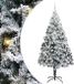 vidaXL Kunstkerstboom Wit 240 cm PVC en Staal en Kunststof