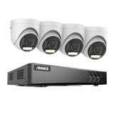 ANNKE Système de vidéosurveillance, résolution HD 5MP, compatible multi-canaux, incluant 4 caméras, stockage 1To