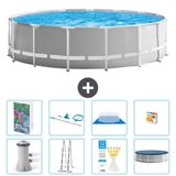 Intex Rond Prism Frame Zwembad - 457 x 122 cm - Grijs