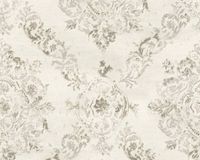 A.S. Création My Home My Spa Vliesbehang - Barok & Klassiek/Retro & Vintage - Parelwit/Parelbeige/Zilver - 1005 x 53 cm