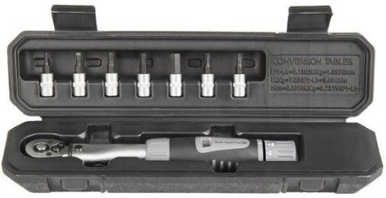 M-Wave Momentsleutelset Tw-2/24 Met Bitjes 2-24 Nm 8-delig