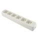 UNITEC 48682 TSD 6-voudig met ophanging of kabel zwart, 250 V, wit