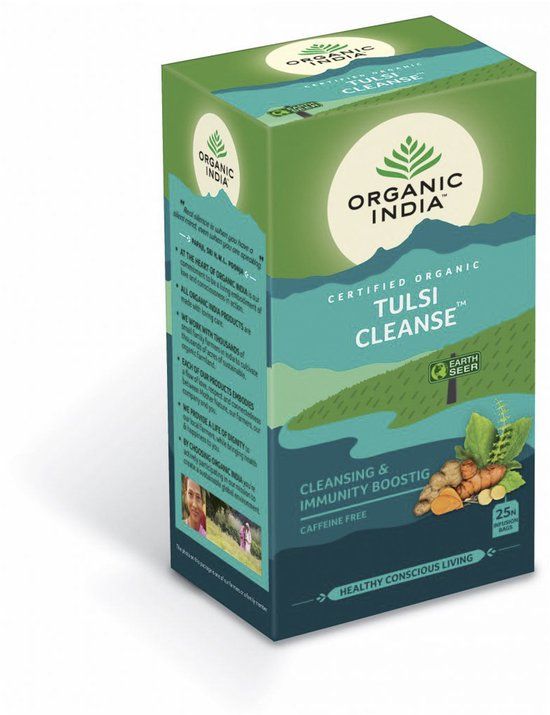Organic India Biologische Tulsi Cleanse Thee 25 zakjes