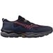 Mizuno Wave Daichi 9 GTX Dames-donkerblauw, neonrood, Maat 40