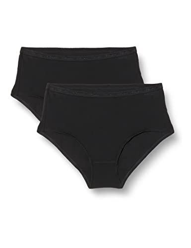 Playtex Women's Midi Briefs, Black, XL