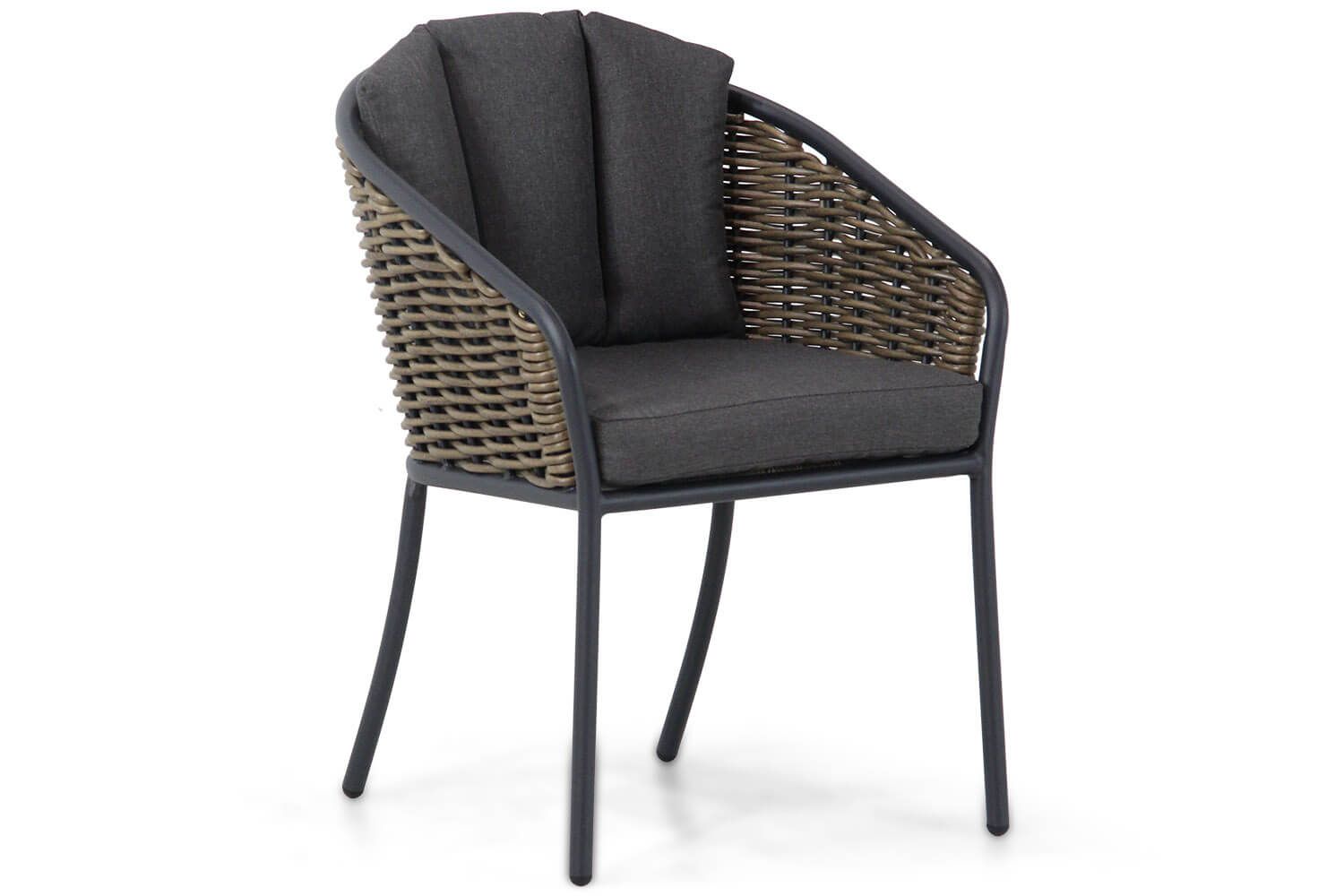 Santika Furniture Santika Tika dining tuinstoel - Bruin, Taupe