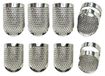 Set de 8 protections de doigts en métal, réglable, antidérapant, fournitures de couture
