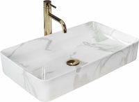 REA Denis Marmo Shiny Opzetwastafel Steen Imitatie 61,5x35 cm