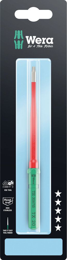 Wera Kraftform Kompakt VDE 3067 iS TORX® | Take it easy SB | RVS - 05006591001