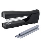 Bostitch Office Dynamo 4-in-1 nietmachine, staande nietmachine, capaciteit 20 vellen, geïntegreerde puntenslijper, nietverwijderaar en nietjesopslag, zwart