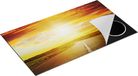 Chefcare Inductie Beschermer Zonsondergang Over de Weg met een Rode Lucht - 90x55 cm - Multicolor