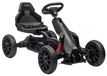 Kindercart - Kart à pédales - Siège réglable - Frein à main - 4 roues - Convient aux enfants de 3 à 8 ans - Noir