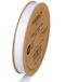 Halbach Seidenbänder Premium ripslint, breedte: 13 mm lengte: 25 m, duurzaam cadeaulint van gerecycled polyester, ideaal als lint, kleur: wit