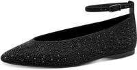 Tamaris - Dames - Ballerinas - Zwart - Maat 38