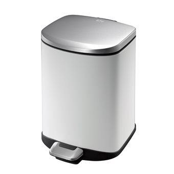 EKO Della Step Bin - 6 liter - Wit