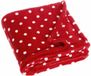 Playshoes Fleece deken stipjes design 75 x 100 cm - rood
