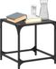 Maison Exclusive - Tables basses avec plateau en verre, 2 pièces, noir, 40x40x40 cm, acier