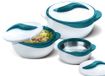 Pinnacle Geïsoleerde braadpan met deksel 3 stuks set 2,6/1,5/1 qt. Hot Pot Food Warmer/Cooler - Thermische soep/salade serveerschaal - roestvrij staal warm voedsel container - beste cadeauset voor