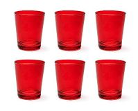 Excelsa Portofino Set van 6 glazen, rood, 30 cl., mondgeblazen glas