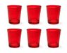 Excelsa Portofino Set van 6 glazen, rood, 30 cl., mondgeblazen glas