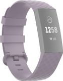 By Qubix - Siliconen bandje voor Fitbit Charge 3/4 - Lichtpaars - Large