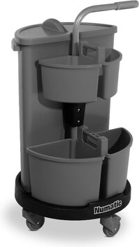 Numatic Werkwagen Carrousel NCR3 ReFlo - Grijs - 84 l - Rond - Gerecycled Plastic