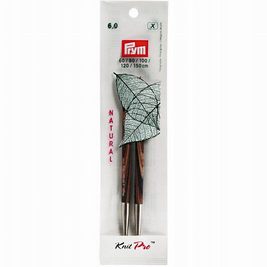 Prym KnitPro Verwisselbare Breinaalden 6mm Natuurlijk Hout