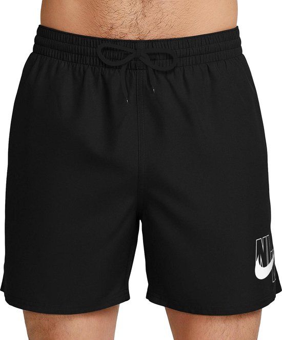 Nike Volley Breaker Logo 5 Zwemshort Heren - Zwart/Wit - Maat XXL