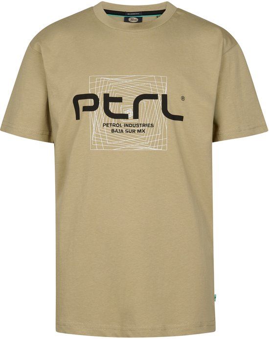 Petrol Industries Jongens T-shirt Bruin Katoen Maat 128