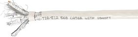 Equip CAT6A sFTP kabel op rol 100 meter beige