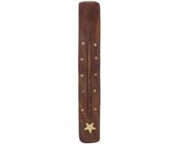 Atmosphera Wierookhouder plankje Chi - hout - voor wierookstokjes - 25 x 3 cm